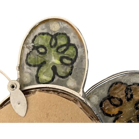 Vintage Handmade Glass Picture Frame - Picture 3 of 3